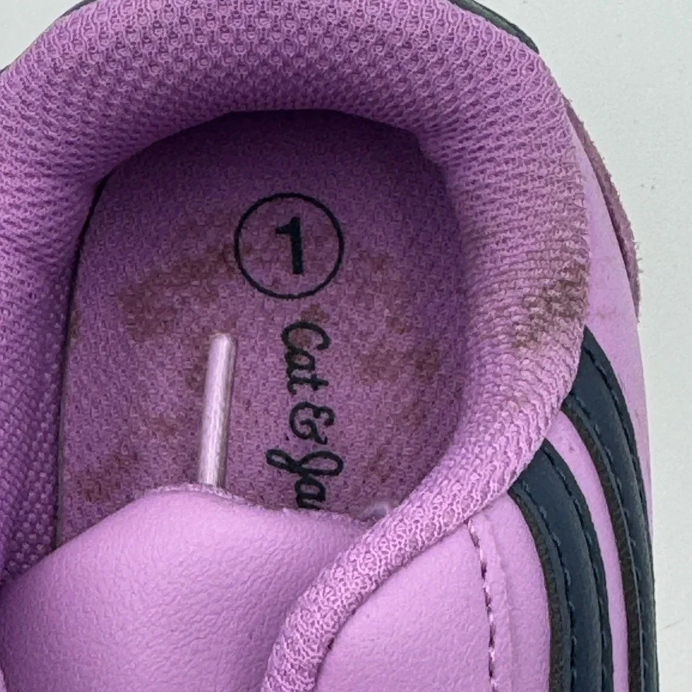 Cat & Jack Boston Court Kids Sneakers Size 1 Pink Purple NWT